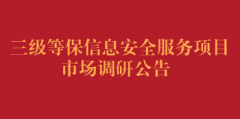 三级等保信息安全服务项目市场调研公告